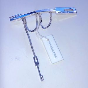 Rare Sterling silver PIanegonda KEY pin